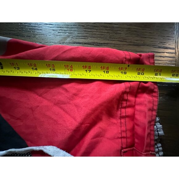 Coors Light Men's Board Shorts Sz Large colorblock red black - Picture 15 of 16